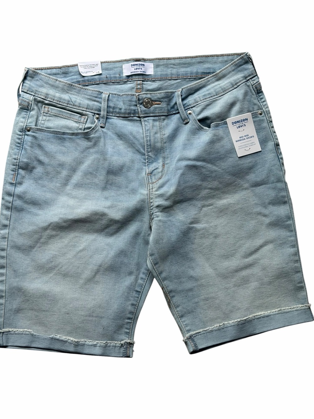 DENIZEN LeVIS MID-RISE BERMUDA SHORTS SUPER STRETCH FABRIC Size 12 31